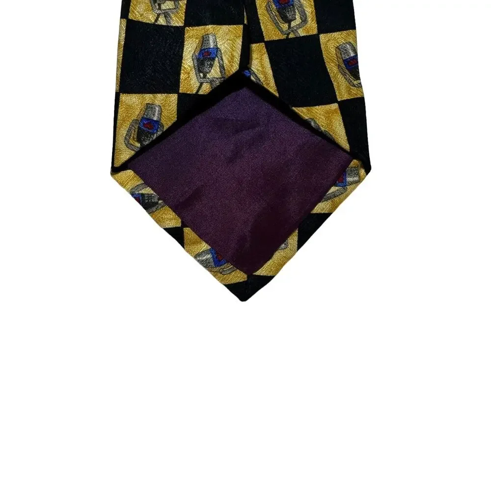 Celeb Ties Save The Children Designed By Larry King Microphone Necktie Vintage
